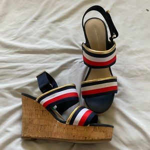 Tommy Hilfiger Wedge heels size 7 1/2.
